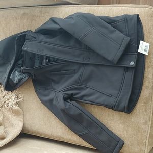 NWT - Urban Republic XL (7) black zip off hood jacket